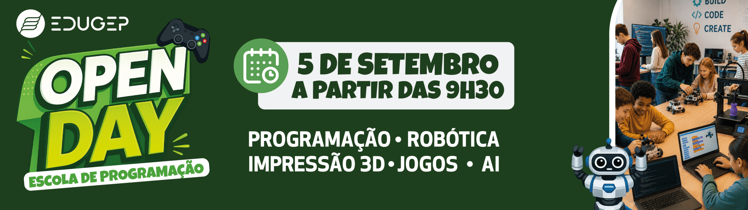BANNER_Open day_programação BANNER_Open day_programação